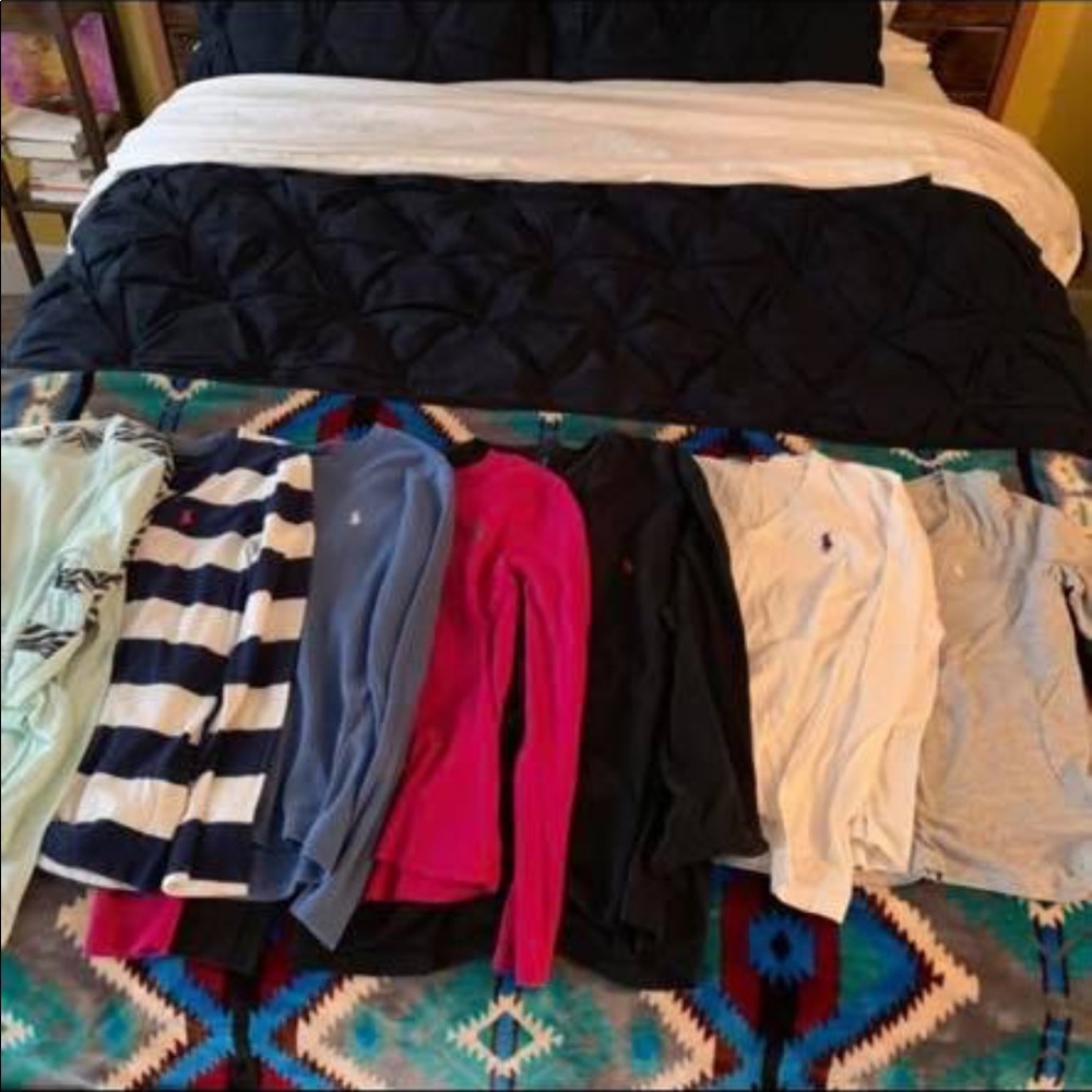 7 Ralph Lauren polo long sleeves